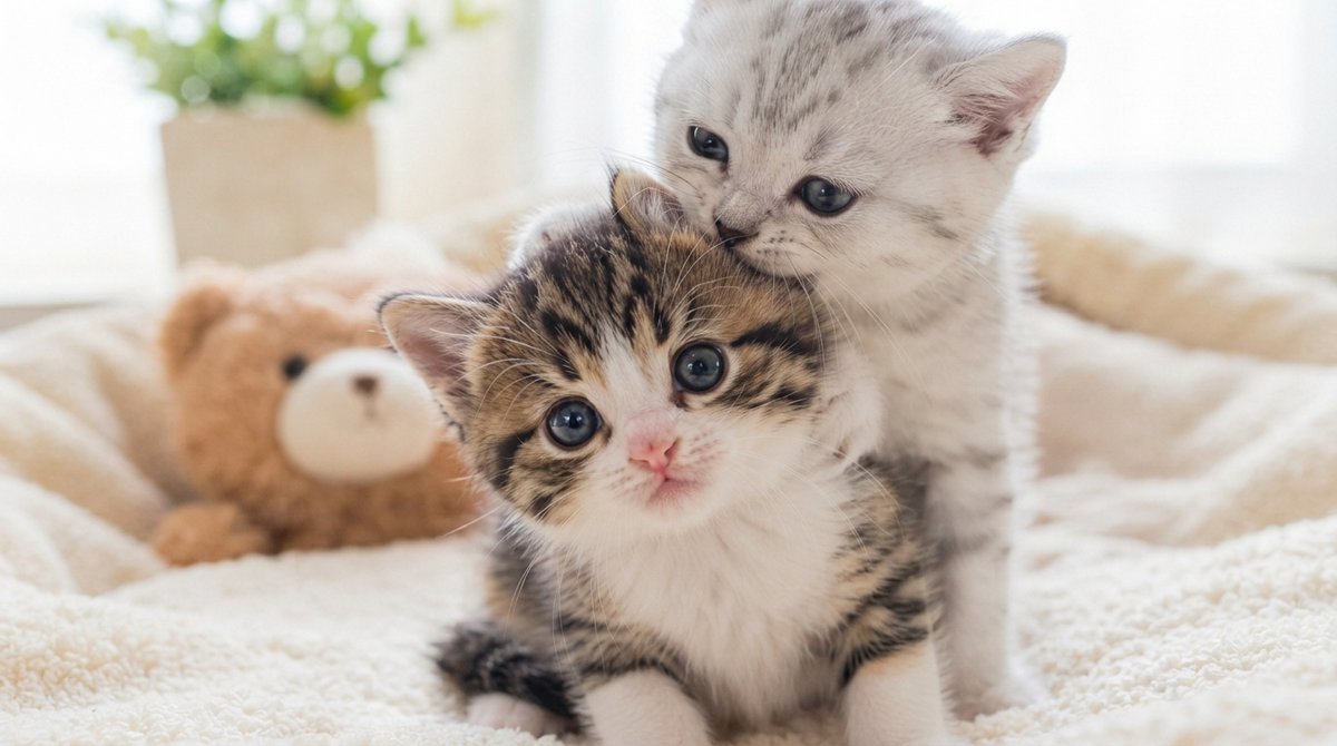 bozugallery's tweet photo. かわいいが、かわいいをかじってる。#子猫 #今日のにゃんこ #癒し https://t.co/z94wWTSwjW