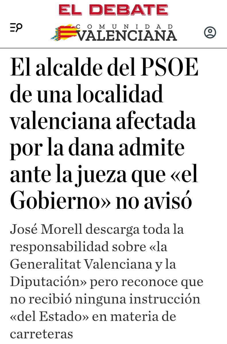 valencia_unida's tweet photo. Totes les institucions supramunicipals, SENSE EXCEPCIÓ, són responsables de les conseqüències de la #dana i la #riuada. Responsabilisar a unes sí i a atres no és sectarisme, faltar a la veritat i insultar a la memòria de les víctimes.
https://t.co/cBQo6x5VgG https://t.co/8AzcU9JCtc