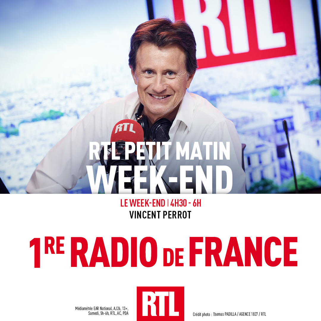 RTL_presse's tweet photo. 🎙🔴#AudiencesRadio MERCI !

RTL Petit Matin Week-end est LEADER tous les week-ends sur @RTLFrance !

👏 Bravo Vincent Perrot !

#Radio #Médiamétrie https://t.co/K0b4ZdiQpk