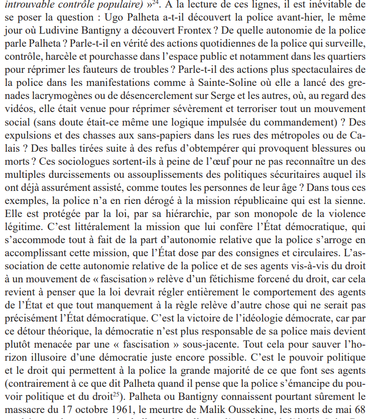 gay_lavande's tweet photo. cette concentration sur les actions les plus spectaculaires de la police plutôt que son fonctionnement le plus normal. on ne sort pas de l'horizon démocratique
https://t.co/fglu4hJIdz https://t.co/HiI4XhXNgk