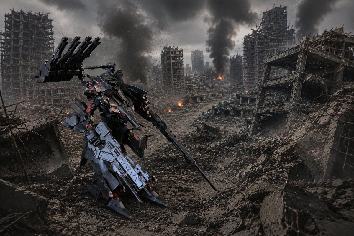 skywildcat's tweet photo. #KOTOBUKIYA
#アーマードコア
#AI画像生成

年始の福袋に入っていたキットを作ってみたが
アーマードコアをプレイしていないので
よくわからない機体だ・・・

それにしてもポロポロパーツが外れるキットだな
瞬着のお世話になりっぱなしだった https://t.co/css4RZ4hZy