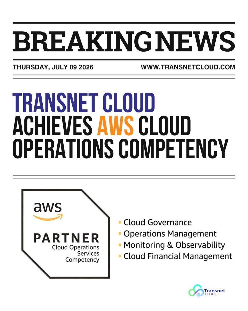 TransnetCloud's tweet photo. Another win for the team and the organizations we serve.🚀☁️

We remain your best AWS Partner! https://t.co/wJ2gBtkN8T