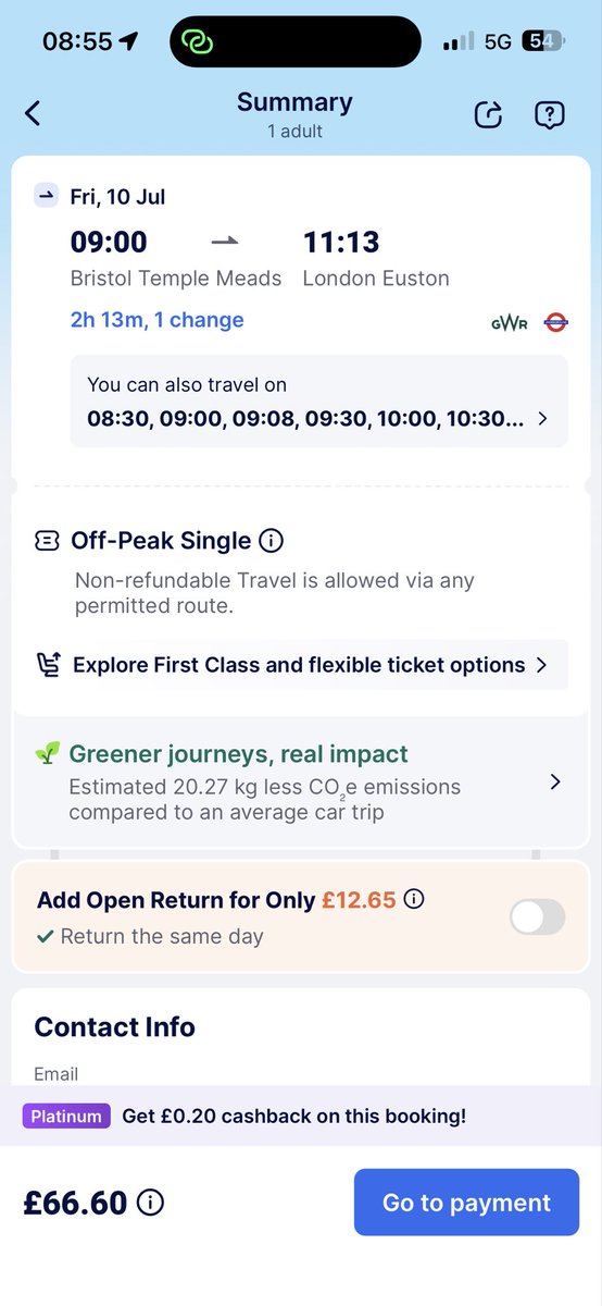 benjiwhite92's tweet photo. @gwrsupport_ you lot are having a laugh. I went to get the train from Bristol parkway to Euston, i had had pay at the gate.. Cost £134 for a single. 

Soon as i pay im told i missed the train and need to go to temple meads.

Same ticket from temple meads, £66

Make it make sense? https://t.co/qw3wWFD2Yd