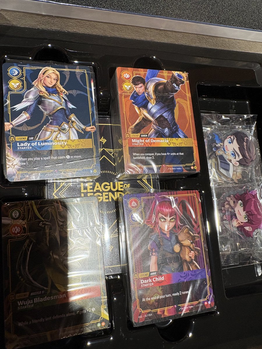 TeaTaeArts's tweet photo. @PlayUVSGames Idk why customer service is taking almost 2 weeks to respond but it’s kinda ridiculous. I purchased a riftbound Proving Grounds and the a couple Cards came cut deep. You guys need to up your quality and customer service. https://t.co/g44vwV3eoR