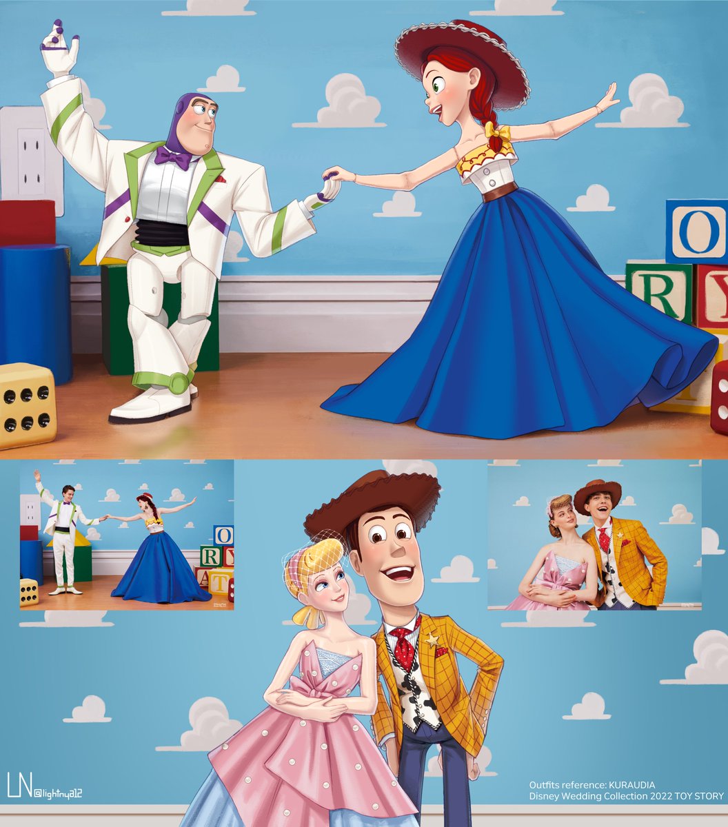 lightnya12's tweet photo. 의상이 너무 예뻐서 장난감 비율에 맞춰서 입혀봤어요 💖
#ToyStory #BuzzLightyear #Jessie #Woody #BoPeep https://t.co/swhjyiP4fG