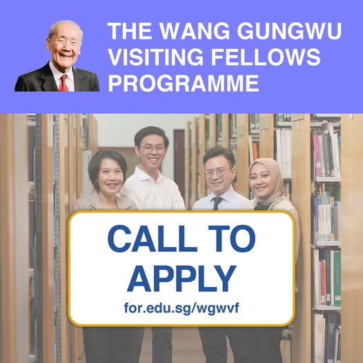 ISEAS's tweet photo. The application period for the Wang Gungwu Visiting Fellows Programme has been extended to 28 Aug 2026. We seek postdoctoral researchers with research interests in int'l politics &amp; security, regional economics &amp; digital technology in Southeast Asia. #WGWVF https://t.co/OoMn2VjoeU https://t.co/cQbAvTCni2