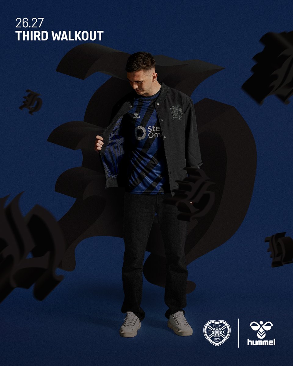 JamTarts's tweet photo. 𝗔𝘃𝗮𝗶𝗹𝗮𝗯𝗹𝗲 𝗻𝗼𝘄 ❤️‍🔥 26/27 Home and Third Walkout Jackets

The varsity-style jackets celebrate the olde English style Hearts crest, with a prominent ‘h’ from that popular badge on the chest.

A modern look, rooted in Hearts history | Shop instore and online.