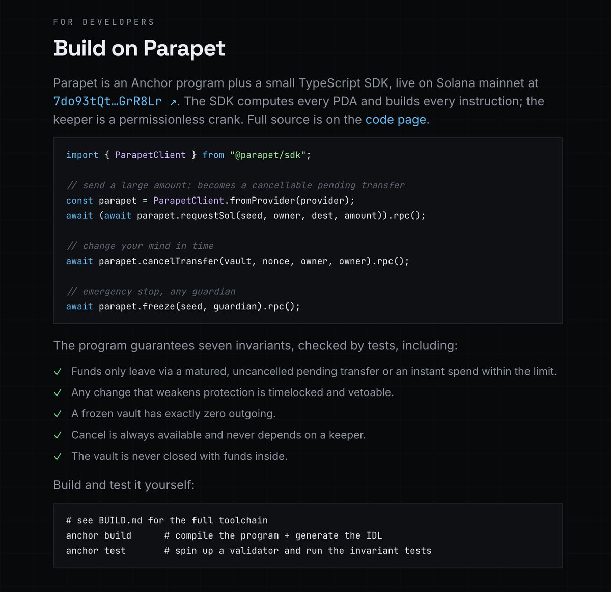 parapetwallet's tweet photo. Build on Parapet https://t.co/rZEB9sD3ln