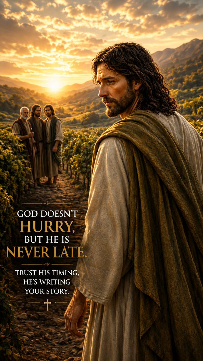 QuoteBoost23's tweet photo. God is never early. God is never late. He is always exactly on time. ⏳🙏
Trust His timing. He's writing your story.
#Godstiming #Faith #TrustGod #Jesus #Hope #ChristianTwitter https://t.co/4QKrn065ZV