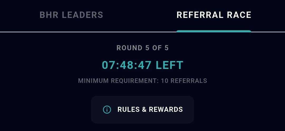 BahariMining's tweet photo. ⏳ FINAL 8 HOURS!

The Bahari Referral Race is entering its final hours.

This is your last chance to invite more users, climb the leaderboard, and secure your place among the Top 5 winners. Every referral counts!

Good luck to everyone!
https://t.co/lLmDd5sUFM
#Web3‌‌ https://t.co/p11RU9BBvt