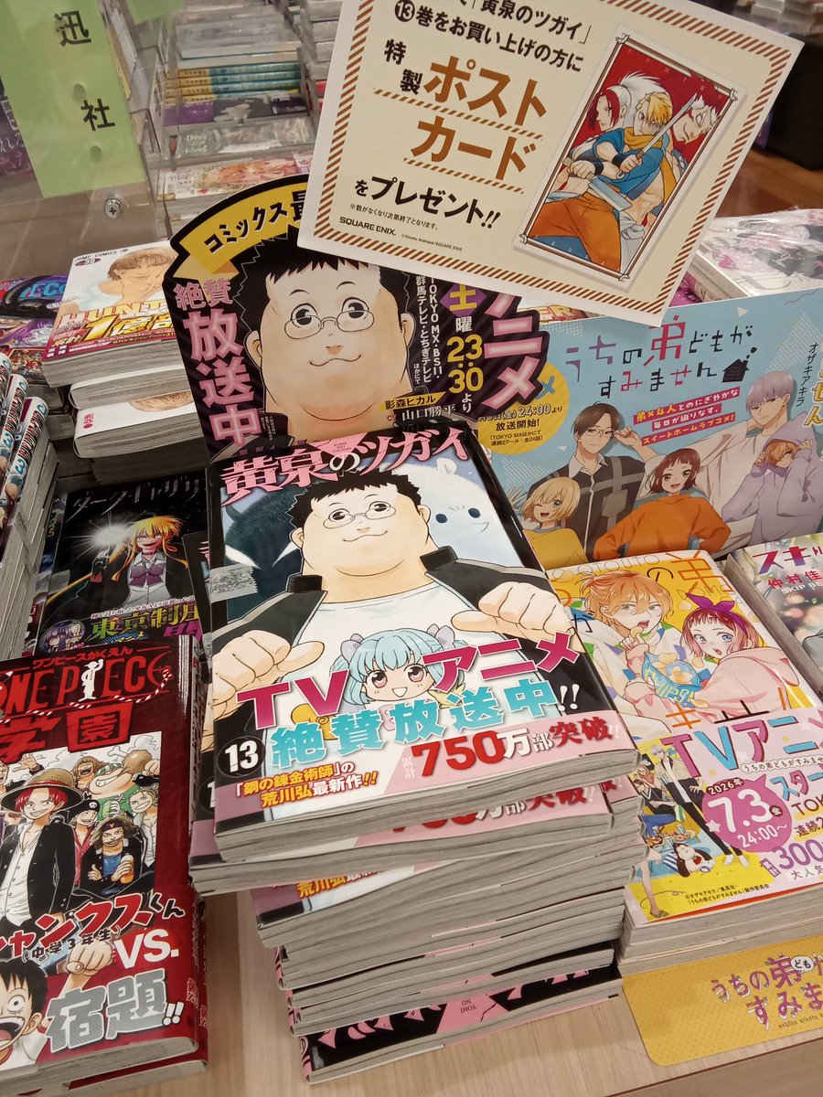 IYayase's tweet photo. 本日、黄泉のツガイ13巻発売✨️
特製ポストカード付いてます！ https://t.co/gfTVJZEnXV