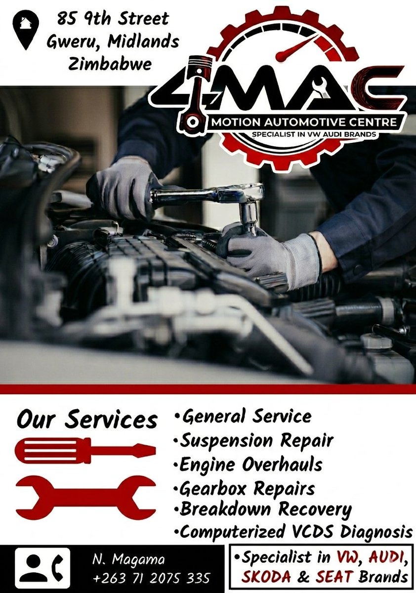 IamNkosilathi's tweet photo. @_MakdShelby Best VW mechanics in Gweru/midlands https://t.co/pRfWQlSClY