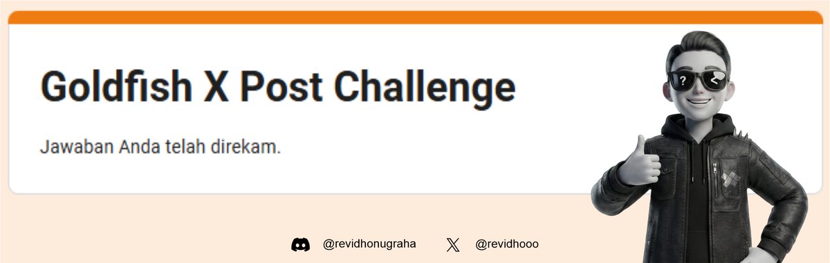 revidhooo's tweet photo. Goldfish X Challenge!           

Create an X post on @goldfishggbr

Rewards:      
• 50 Points for all valid submissions      
• +20 Additional Points for standout posts          

🗓 July 11, 9PM https://t.co/m27adpzw6s