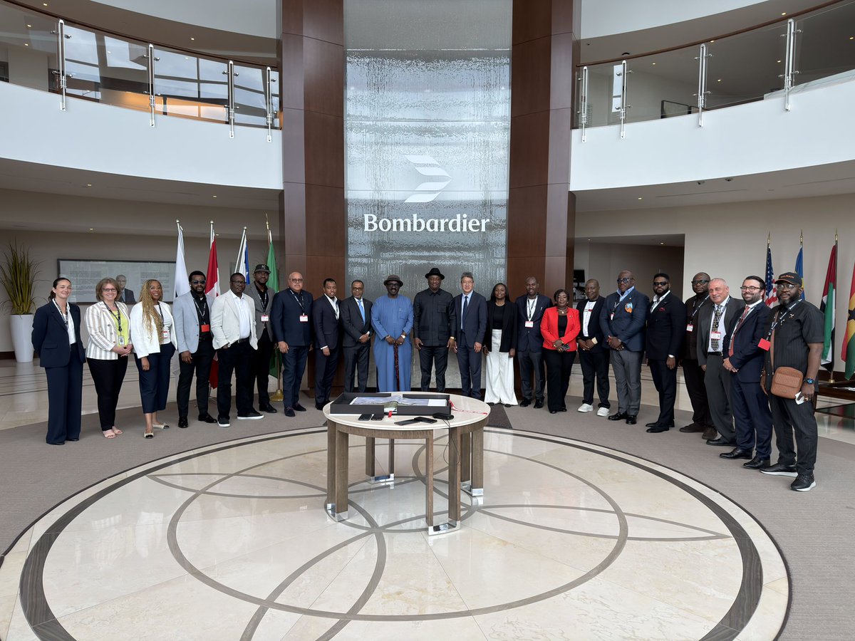fkeyamo's tweet photo. Yesterday, I led some major operators of private jets in Nigeria to Montreal, Canada to engage with officials of Bombardier Inc., a leading Canadian aerospace company specializing in the design, manufacture, and servicing of luxury business jets (such as the Global and Challenger families) and defense aircraft solutions.

Our discussions covered a broad range of issues, especially the prospect of the company establishing a major service center in Nigeria. This will provide the much needed support for their aircraft within the country and the African continent as a whole.  Nigeria officially has the highest number of private jets in Africa with nearly 240 presently operating within the country and so much foreign currency is repatriated weekly from the country for the maintenance of these aircraft.