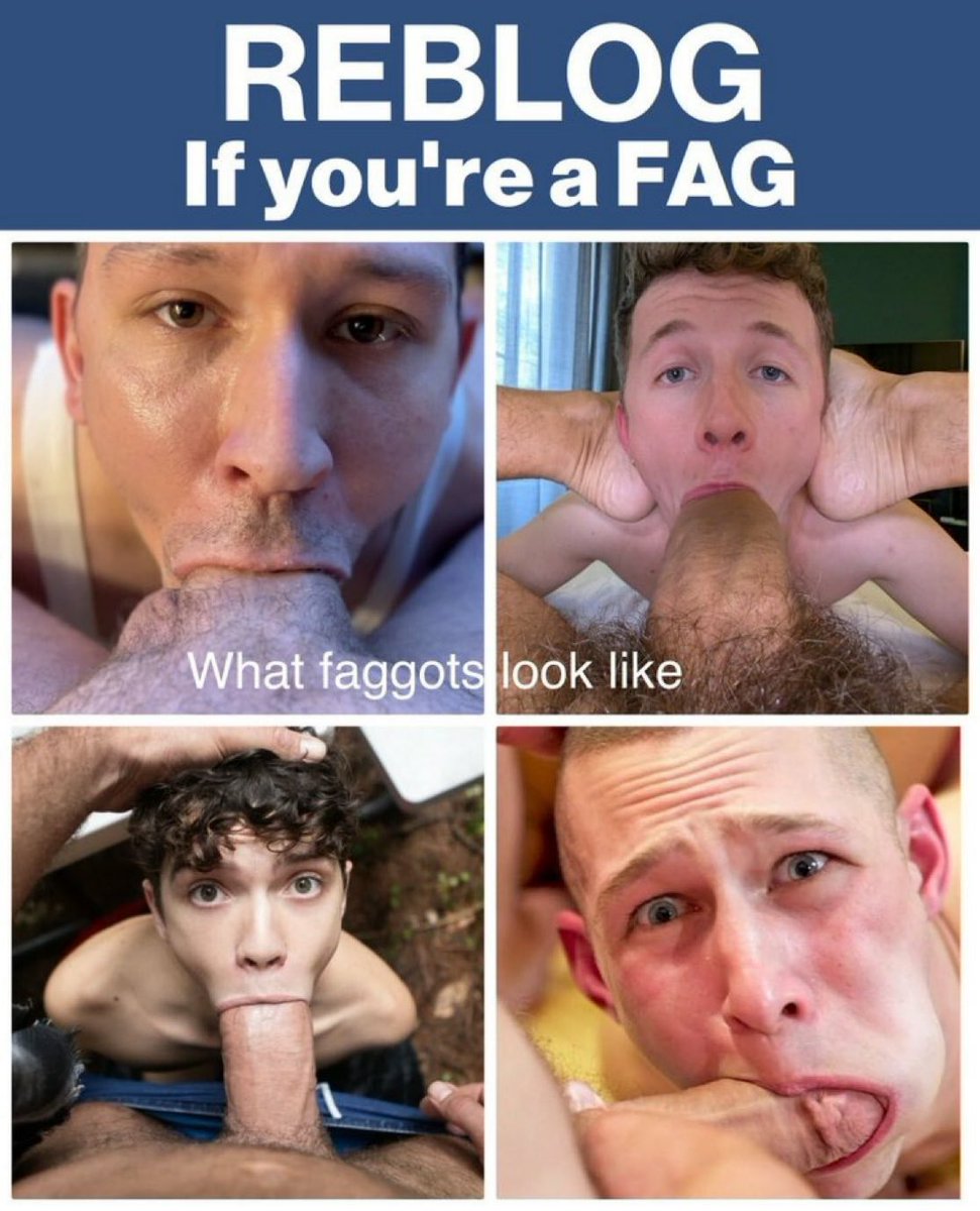 stallionkim0's tweet photo. Reblog if you're a f**king fag💦💦 https://t.co/Xz8maLmtGf