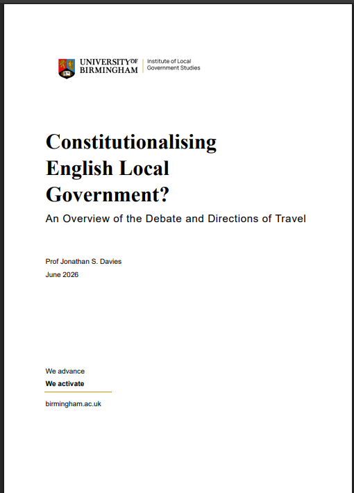 INLOGOV's tweet photo. STICKY DEVOLUTION

Completing our quartet of new policy papers this week, Prof Jonathan Davies analyses how supporters of devolution could work to make it more difficult for future governments to reverse the progress made.

https://t.co/mbcH1vaH5b https://t.co/Jigy0Gnt8G
