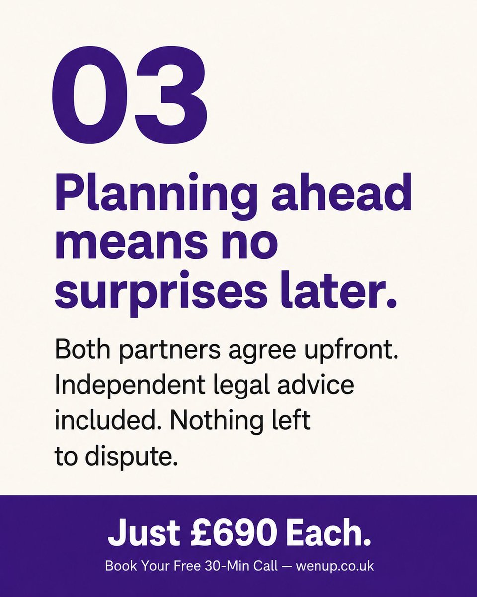 wenupuk's tweet photo. More couples than ever are getting prenups before marriage. And it's not just the wealthy ones. Swipe to see why.
Independent legal advice for both partners. https://t.co/i9CE0bZZGG