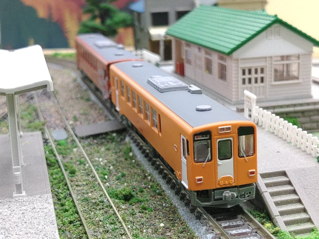 阿仁合の倉庫から、鉄道コレ「秋田内陸縦貫鉄道AN8800 2両セットA」が