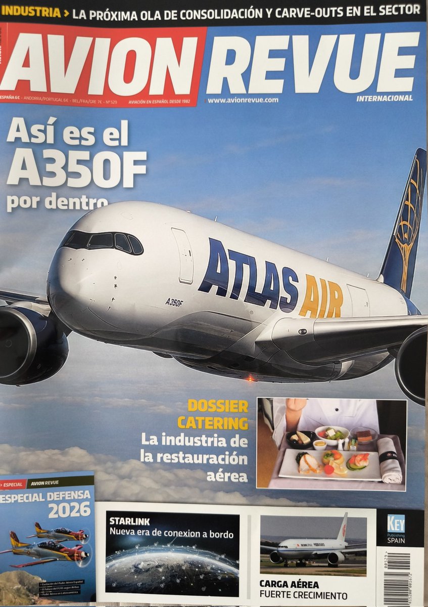 pedrospotter's tweet photo. #BuenosDias ya tenemos en el #hangar el número de #Julio2026
👉#529 @AvionRevueInt
👉FOTO en #avistamientos 😎
🙋 Cortesia #AvionRevueInt
#revistas #magazine #aeronautico #aerotrastorno #spotting #Avionrevue #aviacion #spotter #spotting #Barajas @Aerolineas_AR
@FIFAWorldCup https://t.co/Iy2UlS3GKm