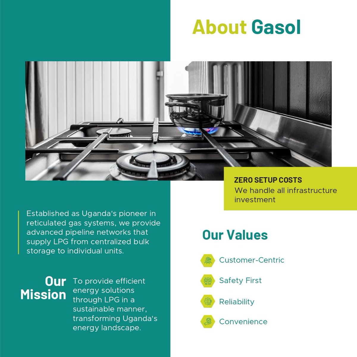 GasolUG's tweet photo. “Who we are, what we do, why it matters.”
GASOL is redefining clean cooking through innovation, safety & trust.
Our mission is simple: To make modern energy accessible, reliable, & convenient for every home & institution.
#SafeReliableConvenient
#CleanEnergy
#choosegasol https://t.co/kFu4q1A2kn