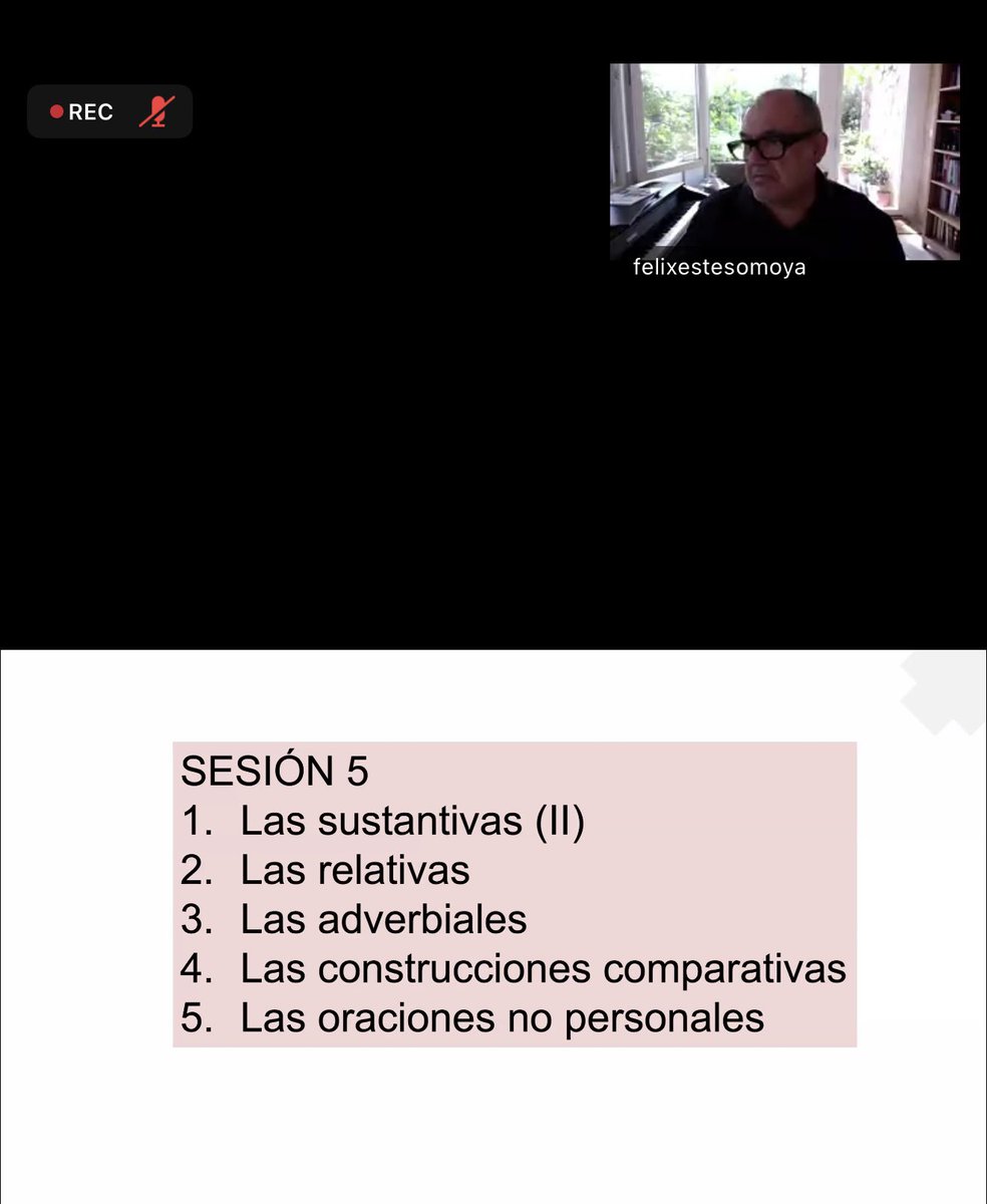 miquelterrade's tweet photo. Último día del curso de formación del @iceudg de Filología hispánica: Actualización gramatical y sintáctica para docentes de secundaria, a cargo del profesor Félix Esteso. En la sesión de hoy acabaremos la  oración compuesta. ¡Muchas gracias por vuestra participación!! https://t.co/r4ZzUcGH30