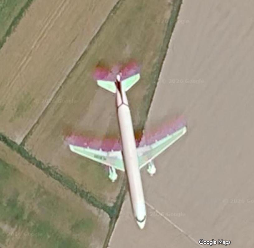 muusukechannel's tweet photo. 何気なくGoogleMap見てたら、飛んでる飛行機写ってた・・・ https://t.co/4MO8hj6WKI