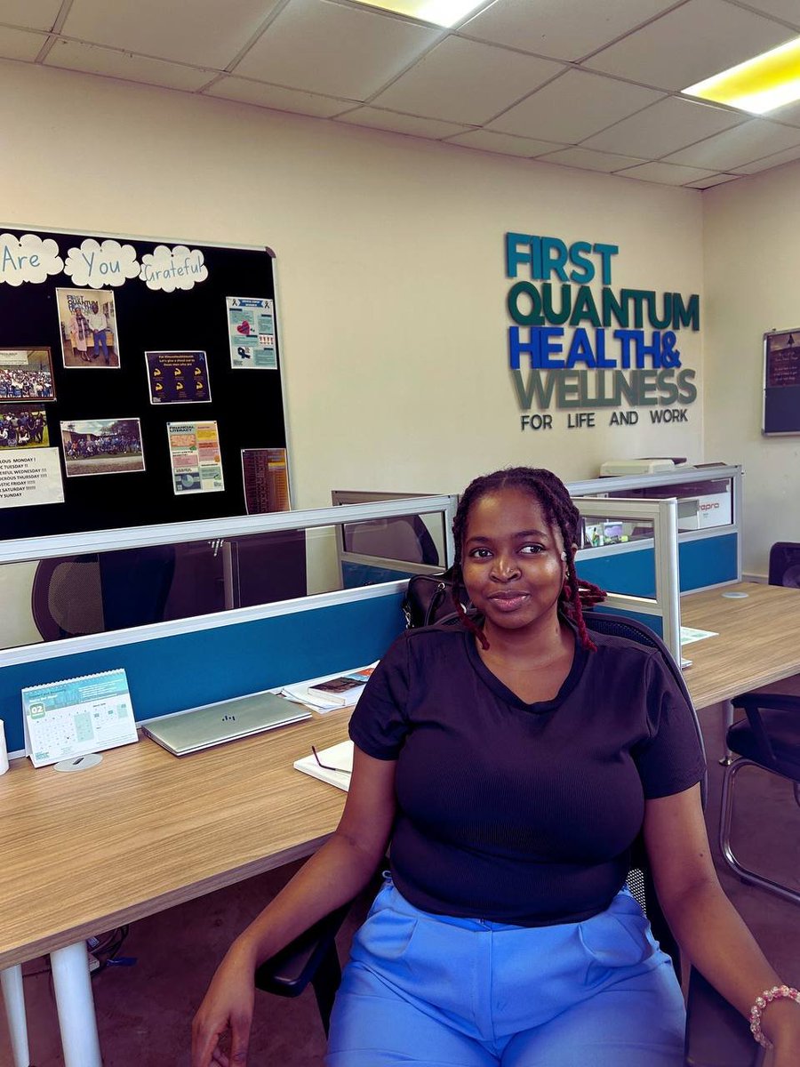 qtee_joy's tweet photo. 6 months in a role I love &amp; couldn't be more grateful. From sharing my HIV journey &amp; crafting health messages to blending clinical &amp; mental health knowledge, every step literally led me here. Now, in mining &amp; corporate health, I get to champion employee wellbeing at @FqmZambia 🙌 https://t.co/5XweYP8Hym