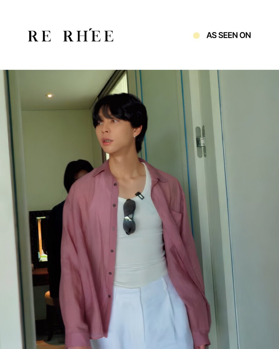 eunsungplan's tweet photo. ⠀
260707
⠀
#쟈니 #JOHNNY
#엔씨티127 #NCT127
(NCT 127 유튜브)

POCKET DETAIL SHEER SHIRT DUSTY PINK
#리이 #RERHEE
⠀ https://t.co/4d1rNa6d7u