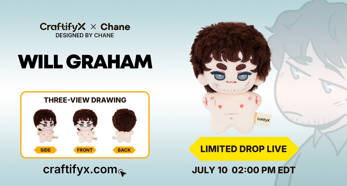 craftifyxco's tweet photo. 🖤 They're a little less intimidating... and a lot more huggable. 🧸
Hannibal and Will Graham have traded suspense for softness.Who's coming home with you?🫣
Designed with @lachingaderita_
👉Take them home:https://t.co/b4SfplUKas
#CraftifyX #CraftifyXPlushie https://t.co/N1Bc8Ky38M