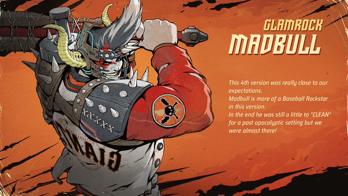 Furyball's tweet photo. Concept art evolution of our first Boss: Madbull https://t.co/mvOw7i7hLb