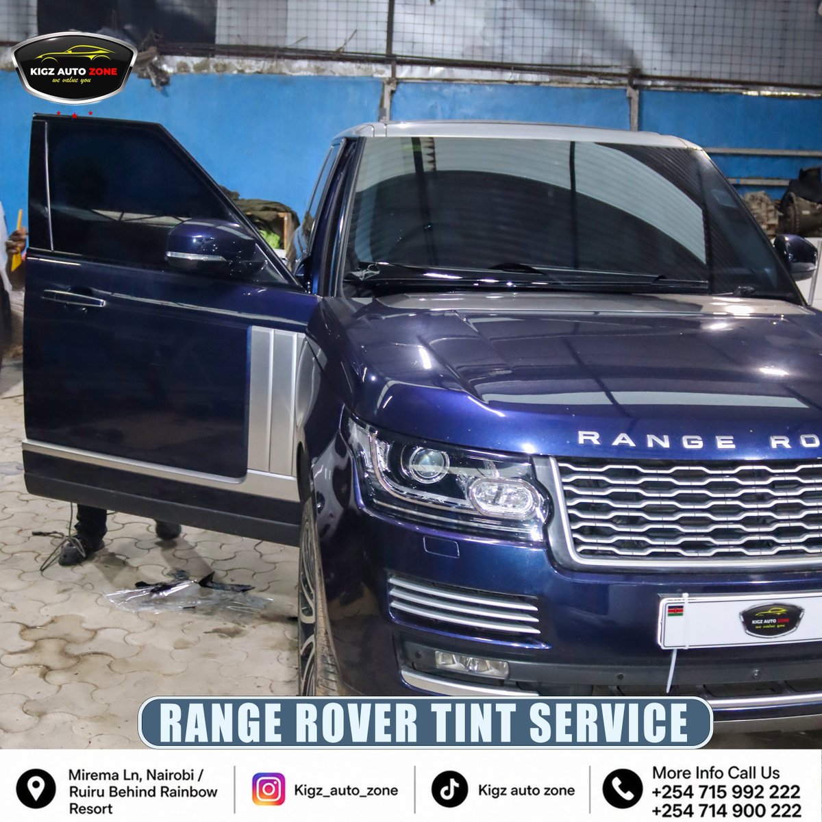 KigzAutoZone254's tweet photo. 🔥Range Rover tint service done right 

🔗 Follow Kigz Auto Zone for real work &amp; clean results
📞 Call / WhatsApp: 0714 900 222
📍 Mirema Lane 
📌 Link in bio

#RangeRover #CarTint #Mirema #Nairobi https://t.co/EmRGcbWioz