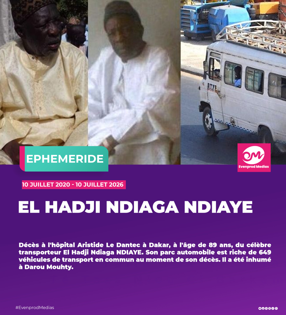 EvenProdMedia's tweet photo. 📸 Vos éphémérides du jour
🧐 Une dose de culture générale quotidienne à ne pas manquer !
Enregistrez ce post pour enrichir vos connaissances ! 💾
#Senegal #Evenprod #Ephemeride #Histoire https://t.co/niPpamONsU