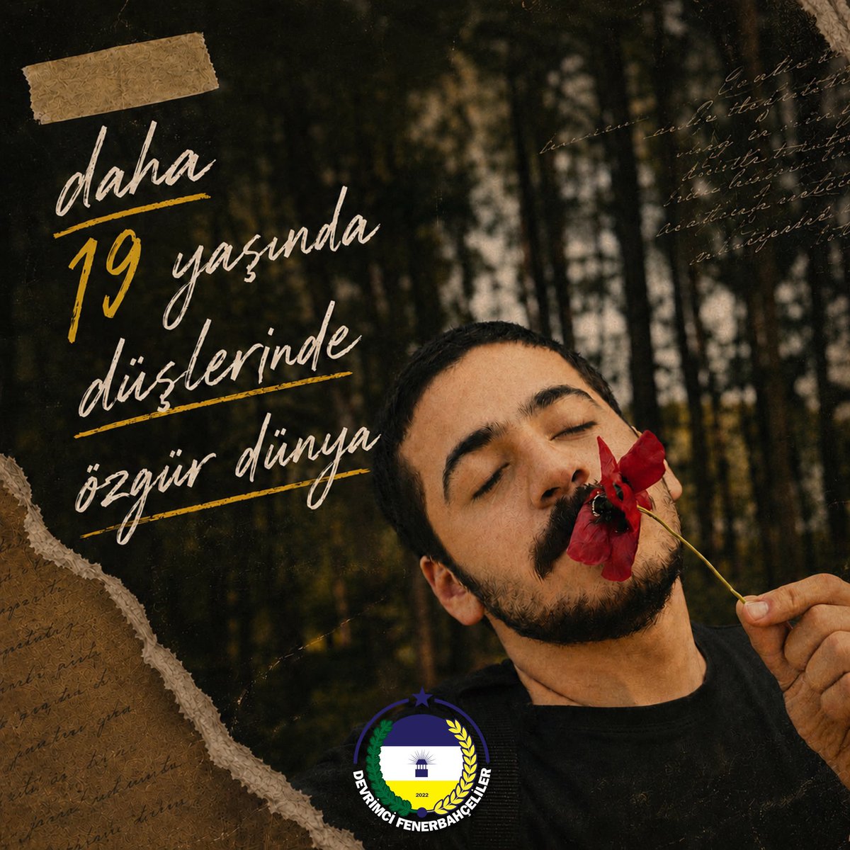 DevFenerbahce1's tweet photo. Ali İsmail Korkmaz...
Fenerbahçe tribünlerinin "daha 19 yaşında, düşlerinde özgür dünya" diye haykırdığı, adını Kadıköy’ün kalbine, renklerin en asil yerine kazıdığı o güzel çocuk.

Bizler, Devrimci Fenerbahçeliler olarak, adaletsizliğe ve karanlığa karşı yaktığımız her meşalede, haksızlığın karşısında dimdik durduğumuz her tribünde önce onun gözlerindeki o saf umudu arıyoruz. Ali İsmail, sadece bir isim ya da geçmişte kalmış bir acı değil; bizim için sokağın, direnişin, gençliğin ve asla teslim olmayacak bir Fenerbahçe duruşunun simgesidir.

Ali İsmail, o çubukluyu sırtında taşırken de kalbinde o büyük özgürlük inancını büyütürken de bizden biriydi. Belki birlikte onlarca maç izleyecek, adaletsizlikle bezenmiş yurdumuzun sokaklarında onunla birlikte direnecektik.

Bugün yine onun adını anarken, içimizdeki o derin sızıyı ilk günkü gibi hissediyoruz. Ama biliyoruz ki; Ali İsmail Korkmaz, Kadıköy’de her marşta, her pankartta, her deplasman otobüsünde ve bu halkın özgürlük mücadelesinin her adımında yaşamakta. Onu kaybettiğimizde çocuk olanların hep abisi, yetişkin olanların hep Ali kardeşi...

Seni unutmadık güzel çocuk, katledilen hayallerini sarı-lacivert gökyüzünde sonsuza dek yaşatacağız.
"Ali İsmail Korkmaz, Fenerbahçe yıkılmaz!"

Devrimci Fenerbahçeliler