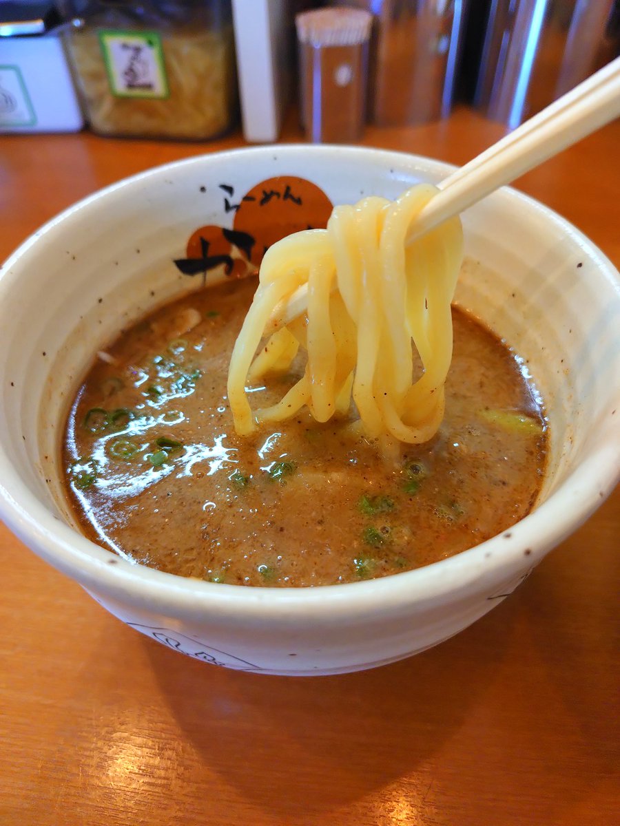 FastestThe's tweet photo. らーめん　かいじ　利府店

濃厚魚介つけめん

つけめんが食べたくてかいじ利府店さんへ、美味しかったです。😀スープ割り好き https://t.co/5ahLTyXrF1