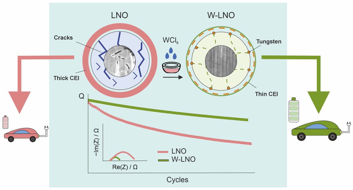 TBrezesinski's tweet photo. Check out our latest work on stabilizing the LiNiO2 cathode in thiophosphate-based solid-state batteries ➡️ https://t.co/iDDRsUD5Ac. 🔋
#EnergyStorageMaterials @Sciencedirect #KIT @BASF @TUDarmstadt @jlugiessen @jlu_lama #battchat #batterytwitter #OpenAccess #publishedarticle https://t.co/dNneKOt4wI