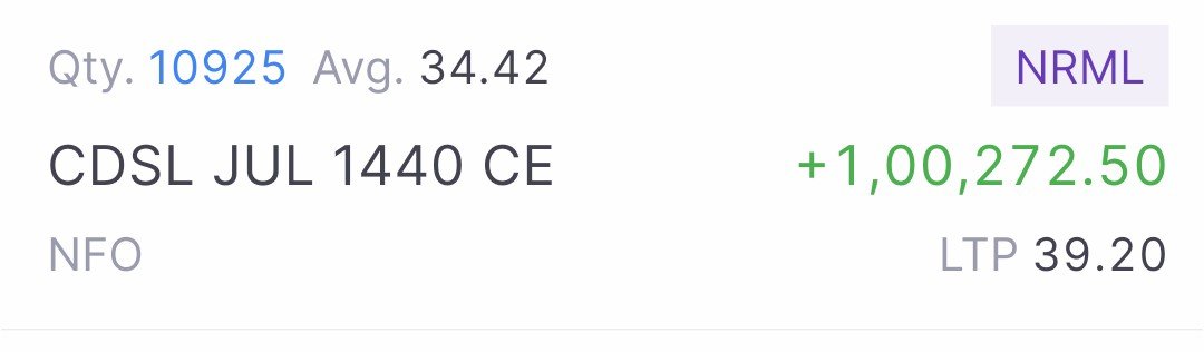 theRioooo's tweet photo. @RealRSTrading WOW Thanks Guruji.. made 1Lakh+ Profit 💪🙏

Thanks a Lot 😊👍 https://t.co/BGip79H6tg