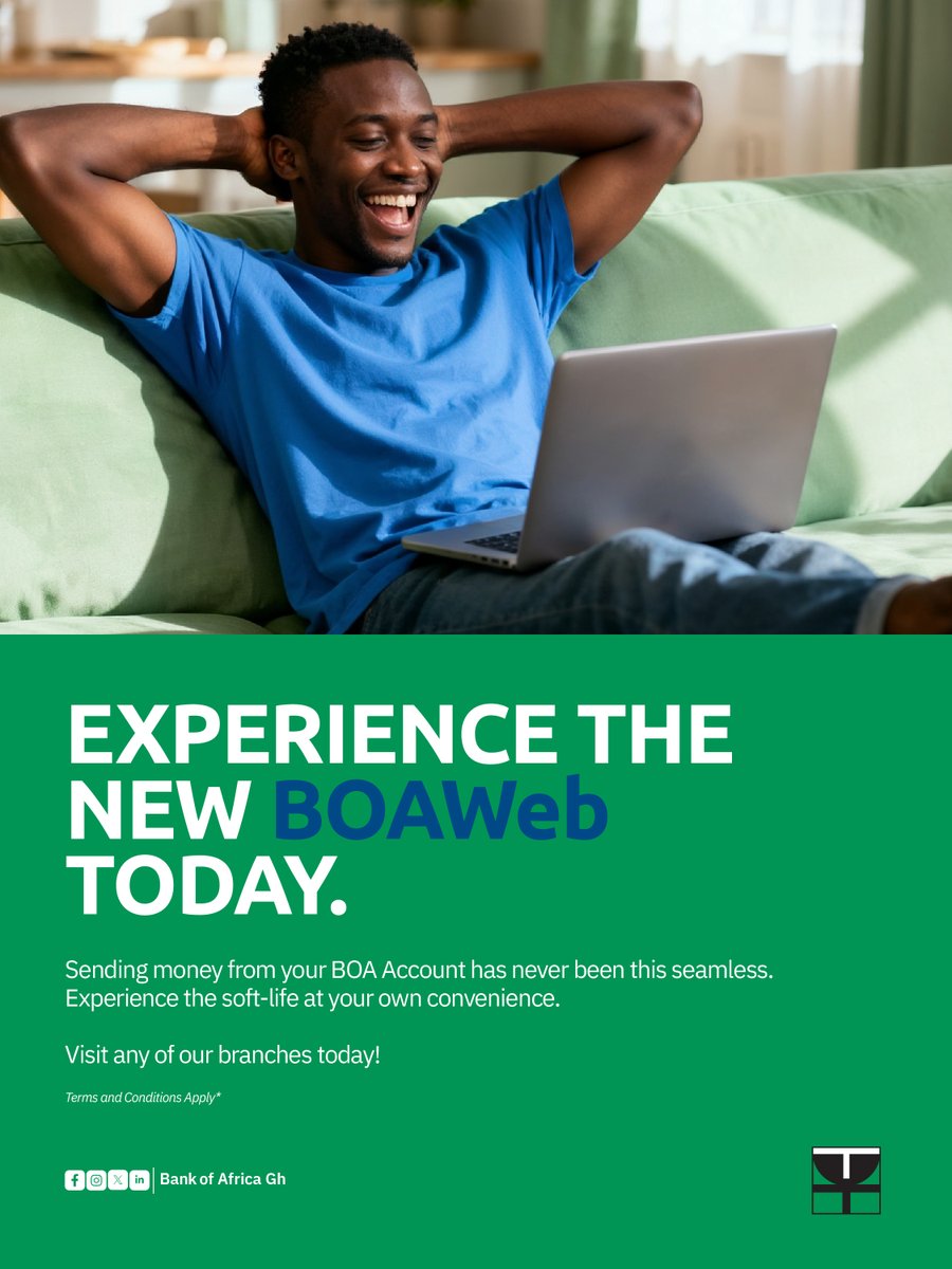 bankofafricagh's tweet photo. Sending funds just got a lot easier. Transfer money directly from your BOA Account to any mobile money wallet instantly! Manage your transactions with total ease.
#BankofAfrica #BOAWeb #TransactionsWithEase #JoinBOA https://t.co/VRgyMc1uNX