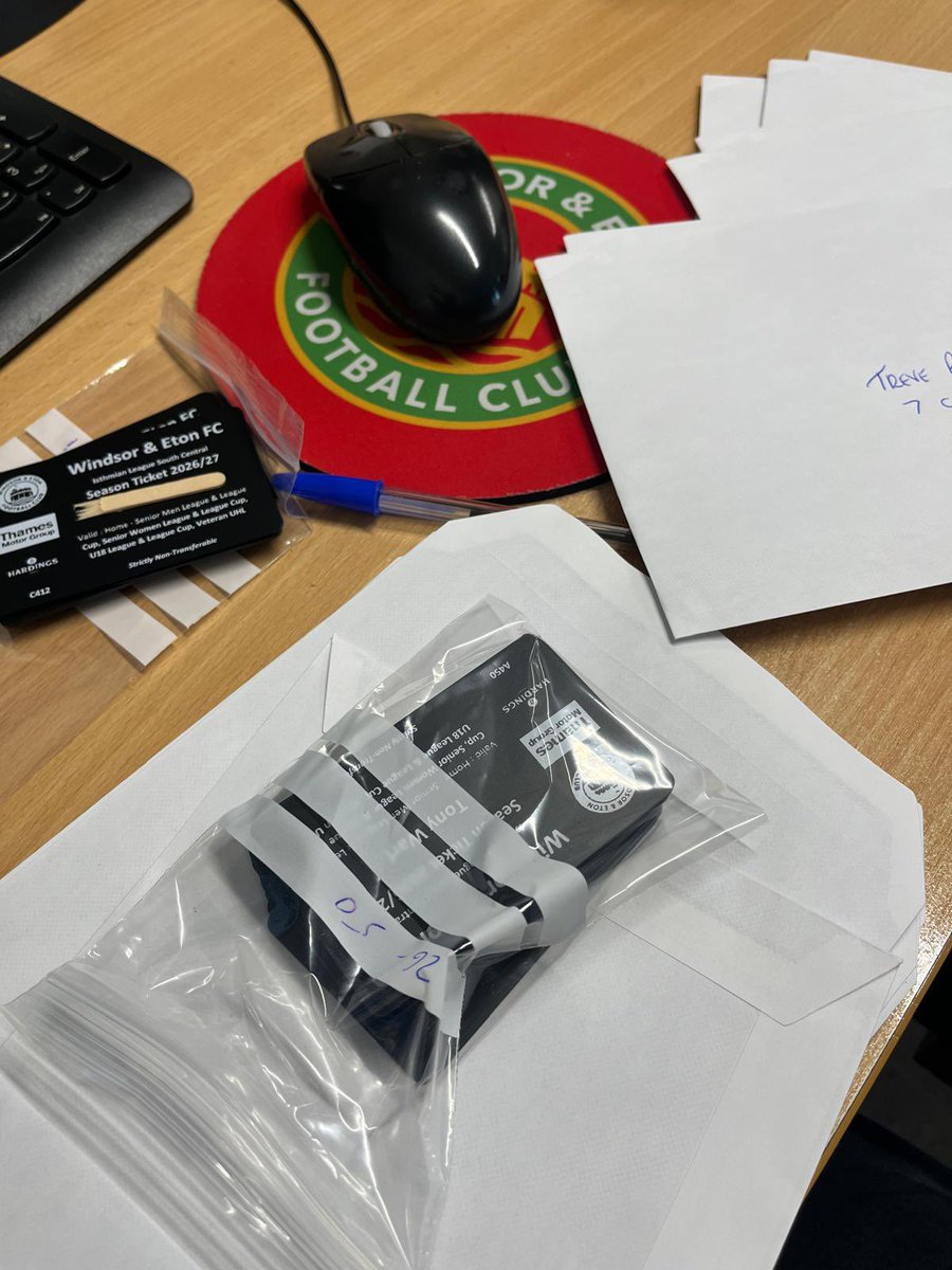 WindsorEtonFC's tweet photo. It’s been a season ticket printing week with the first batches of tickets being printed. 

We’re at record numbers this year, thanks for the incredible support 🙌

You have until 15th July to take advantage of the early bird pricing!

➡️ https://t.co/sOH7QHssKS https://t.co/ztojCkBAx8