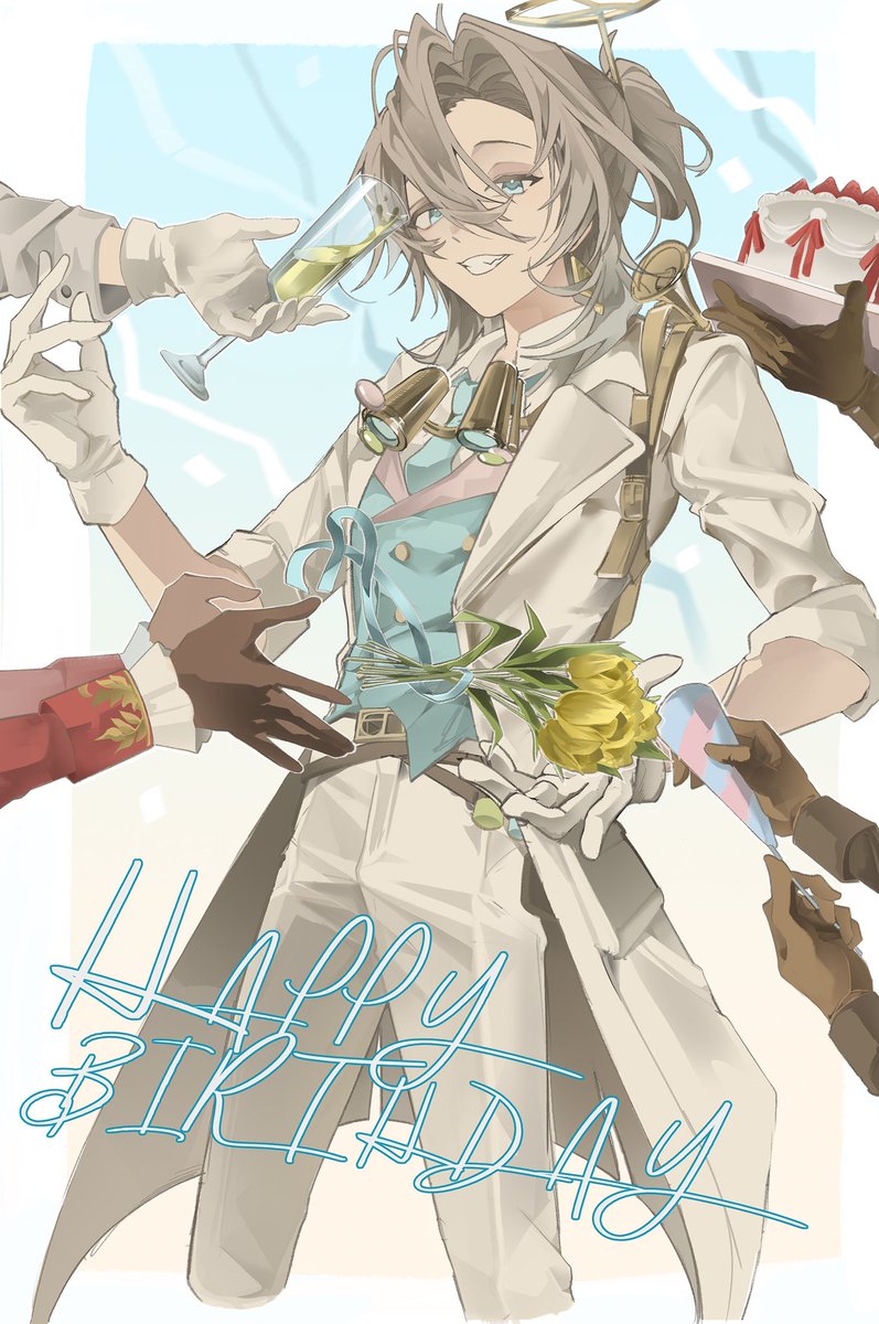 chamoe_12's tweet photo. 쫌 늦었네요 생일축하해 죄수야~!!🎉
#ルカ・バルサー誕生日2026
#ルカ・バルサー生誕祭2026 
#IdentityV https://t.co/yJIrjZMhNT