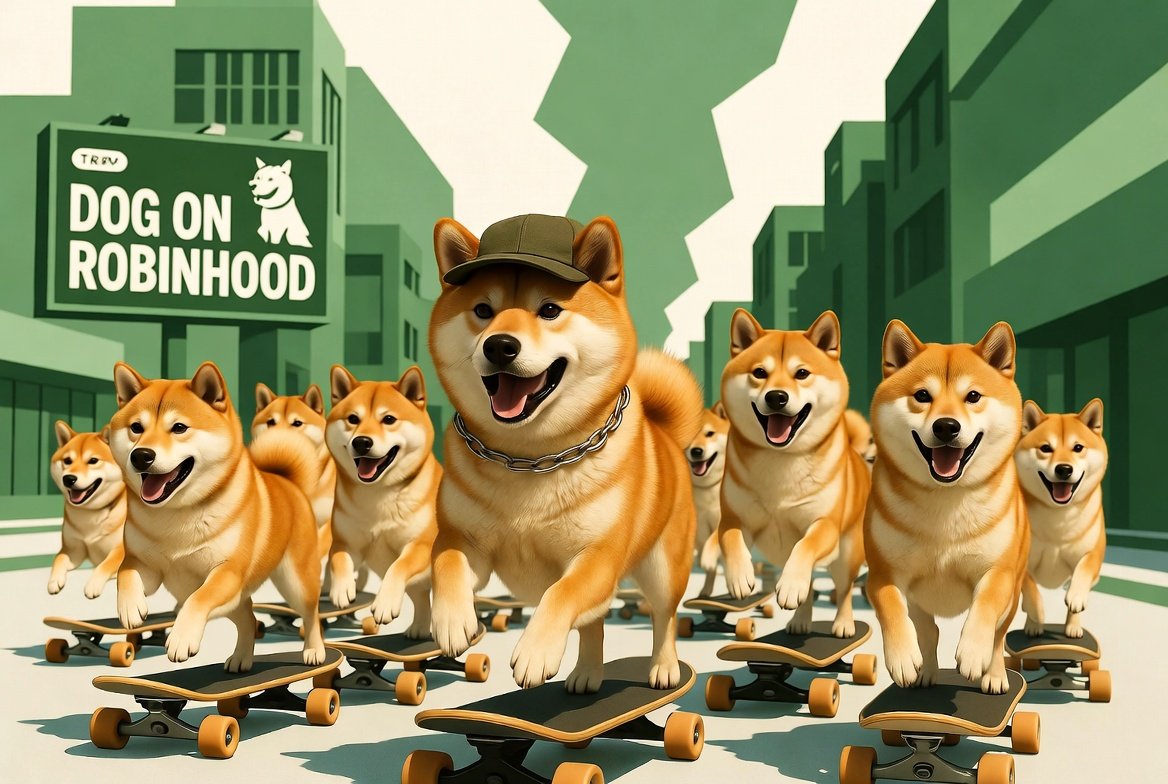 DogOnRobinhood's tweet photo. The dog army is gathering🐶

#Dog  #Robinhood https://t.co/tU0qahJa9t