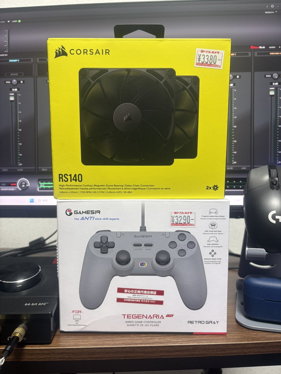cyberSeiya's tweet photo. 池袋のヨドバシでCORSAIRのケースファンとGameSirのPAD買った🎮

店内は至って綺麗だった。 https://t.co/tks6PjFwJP