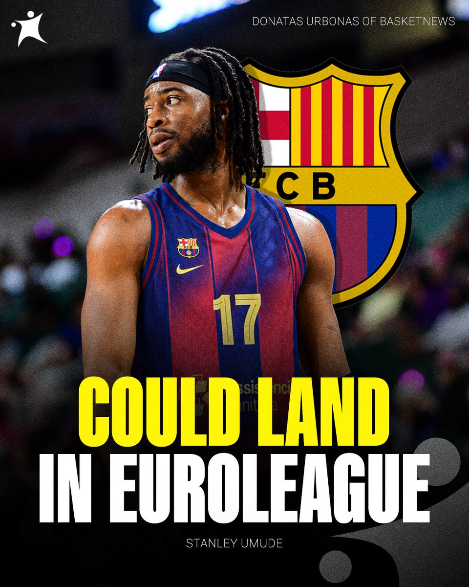 BasketNews_com's tweet photo. Barcelona might land a former NBA wing, Stanley Umude, according to BasketNews sources 👀

More about it: https://t.co/ULlFYBhL3N https://t.co/QwBG1jLoNZ