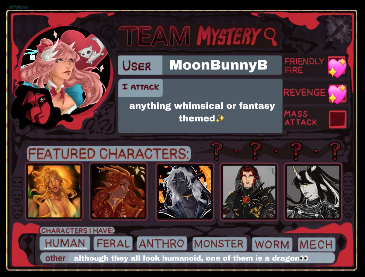moonbunnybee's tweet photo. ✨️my Art Fight attacks so far✨️

#artfight #artfight2026 #teammystery https://t.co/hl7dfMw2EV