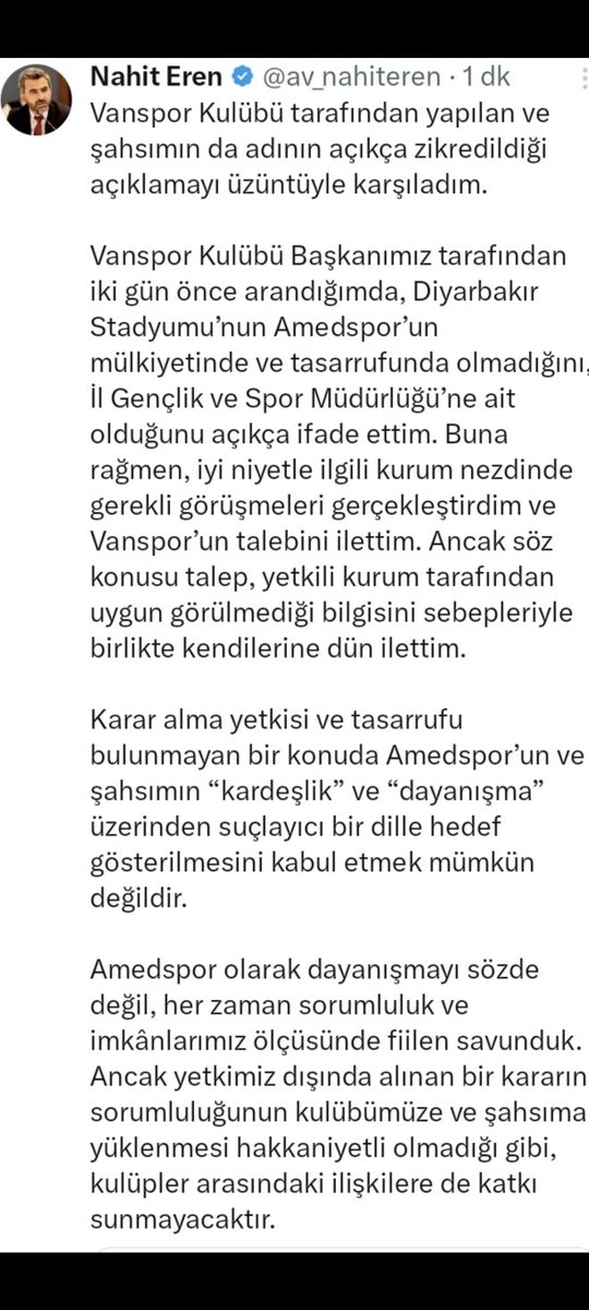 SerifKayalik's tweet photo. @vansporfk Üzmeyin bizi https://t.co/3QVCIujZfy