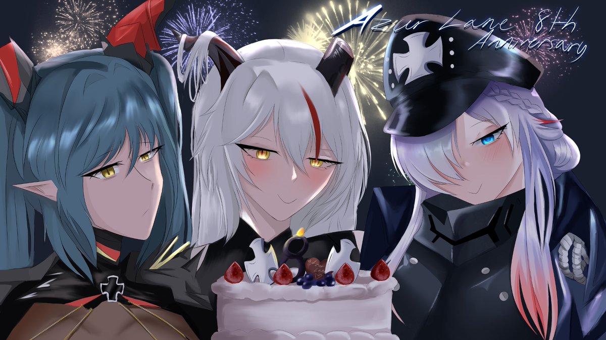 VauliPauli's tweet photo. Hope I’m not too late… but happy anniversary! #Azurlane8thAnniv https://t.co/DDOXzPAzQP