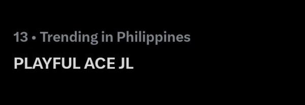 JLGlobalFanbase's tweet photo. JL's tagline is now trending! Amazing work, Starflares and JL stans!

Let's keep the momentum going! Continue dropping the tags and fill the timeline with love for our ace! 

PLAYFUL ACE JL 
#AHOF   #아홉  
#AHOF_JL #제이엘
@AHOF_official https://t.co/x1l6NMfmcE