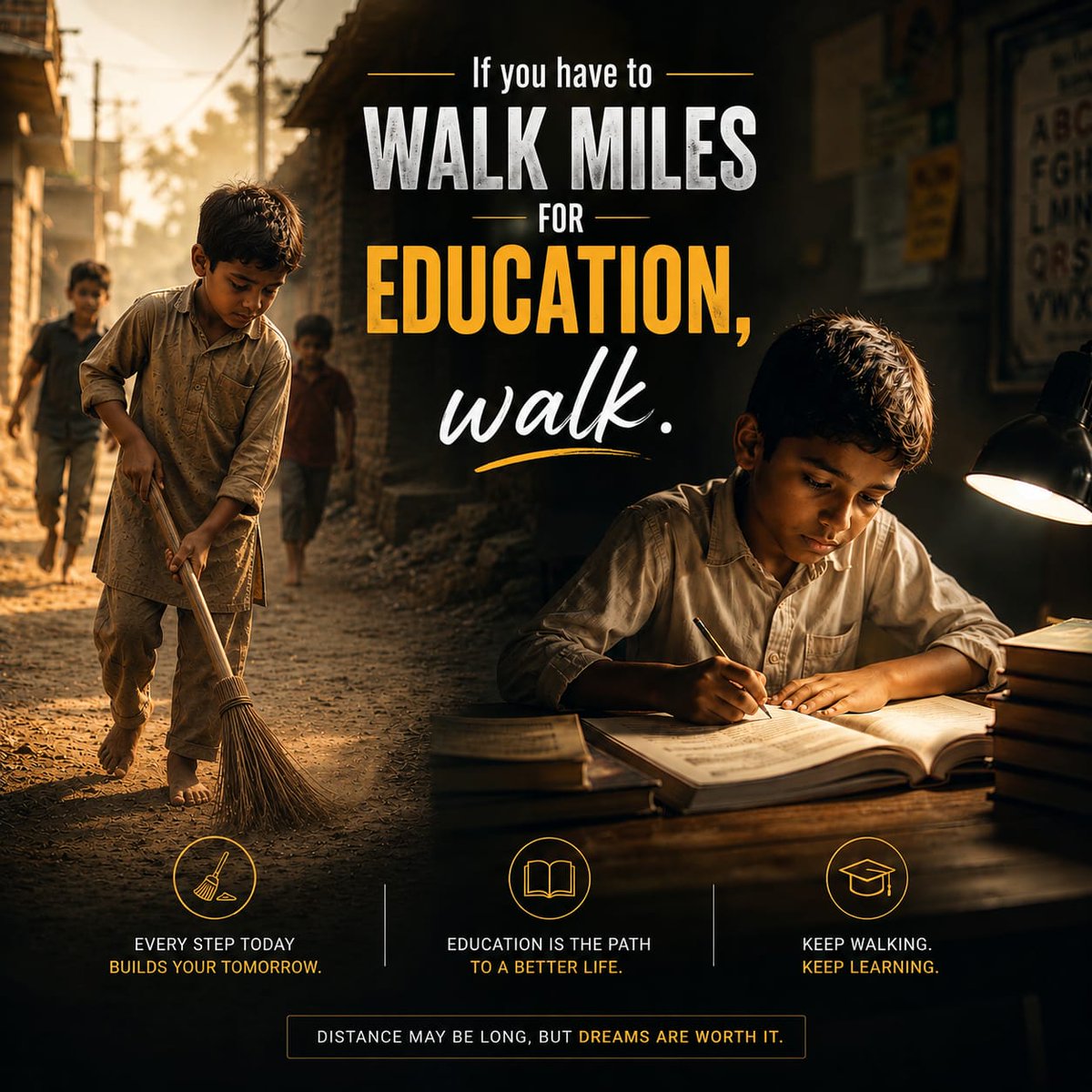 SarwarFdn's tweet photo. Your sadaqah today can shape a child's Tomorrow.
#Sarwarfoundationschoolandcollagepeermahal
#EveryStepCounts #WalkForEducation #ChildEducation #EndChildLabour https://t.co/OtN85Hsizi