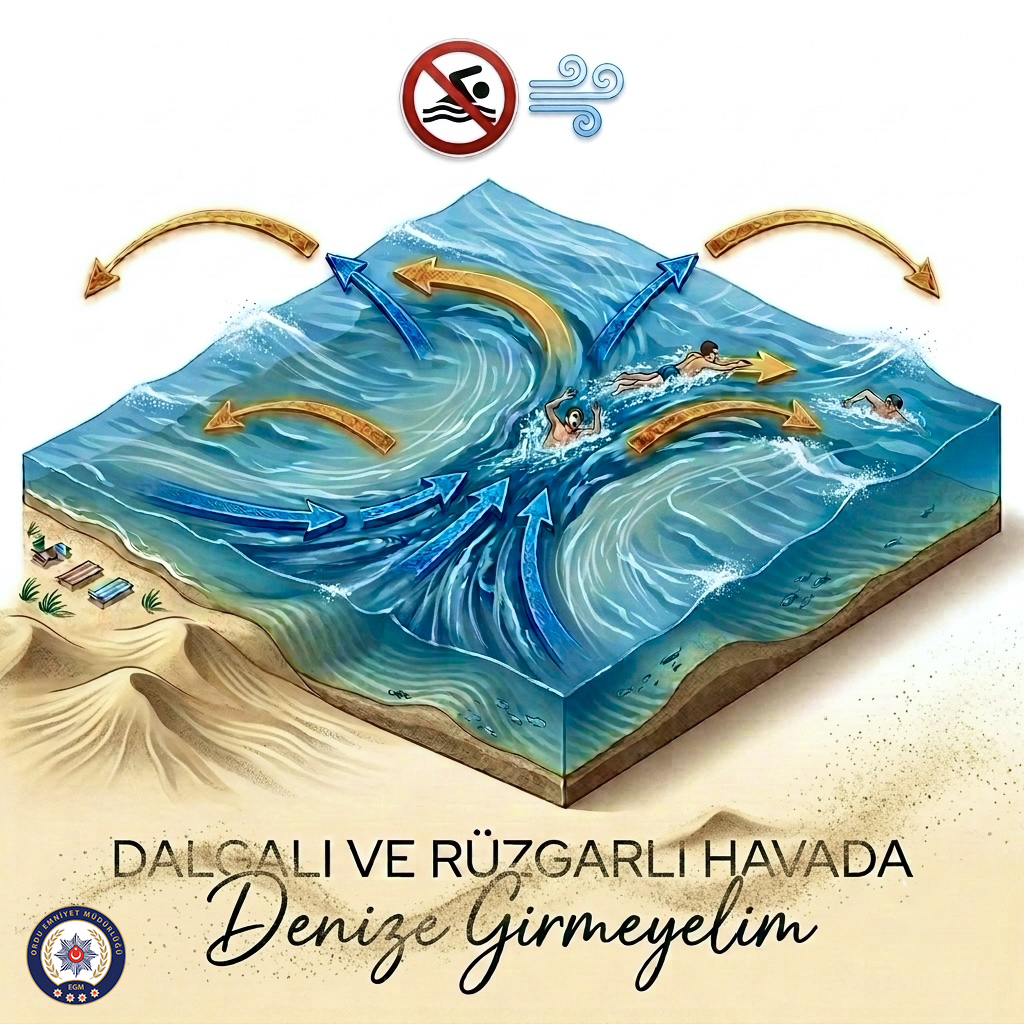OrduEmniyet's tweet photo. 🌊☀️ Yaz mevsiminin keyfini çıkarırken güvenliğimizi de ihmal etmeyelim.

Denizde yaşanabilecek olumsuzlukların önüne geçmek için;

✅  Cankurtaran bulunan plajları tercih edelim.  ✅ 🚫 Denize girmenin yasak olduğu günlerde denize girmeyelim.  ✅ 🌬️🌊 Dalgalı ve rüzgârlı havalarda denize girmekten kaçınalım.
📢 Yetkililerin uyarılarını dikkate almak ve alınan tedbirlere uymak, hem kendi can güvenliğimiz hem de sevdiklerimizin güvenliği için büyük önem taşımaktadır.
Unutmayalım; güvenli bir tatilin ilk şartı tedbirdir. ❤️

#GüvenliYaz
#DenizGüvenliği

#TedbirHayatKurtarır
#CanGüvenliği
#KurallaraUyalım
#EmniyetYanınızda 🚔🌊