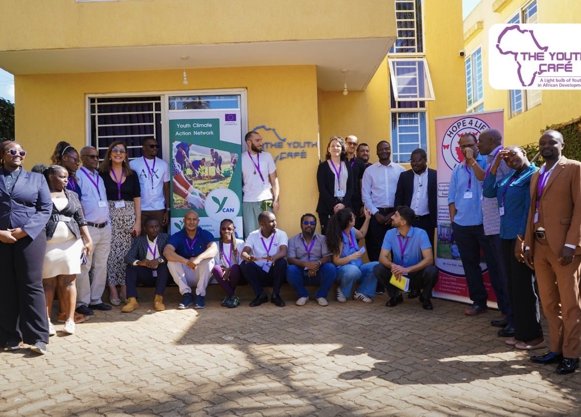hope4lifeuganda's tweet photo. What excites us about the #YCANProject is the integral youth exchanges,meet ups btn youths in Africa and Europe,when we meet,we go beyond mere climate change conversations,we integrate sports,culture and media into climate change conversations @TheYouthCafe @mundus https://t.co/mXbPmZ59uY