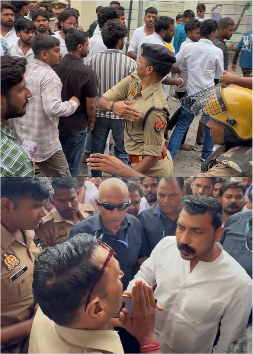 Benarasiyaa's tweet photo. Two pictures, two days apart.

Meerut 2026. https://t.co/hXrud17xup
